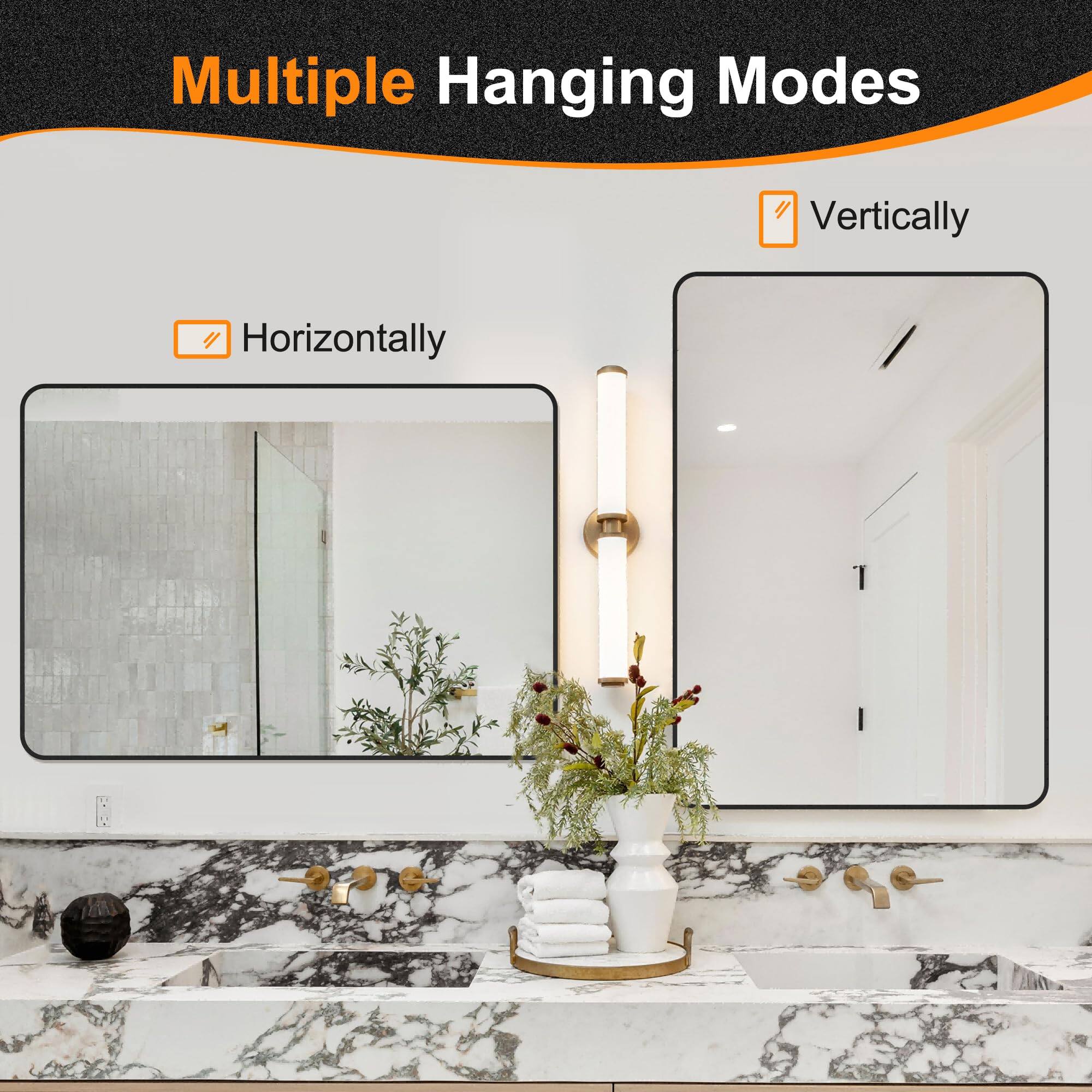Multiple Hanging Modes

- Horizontally
- Vertically