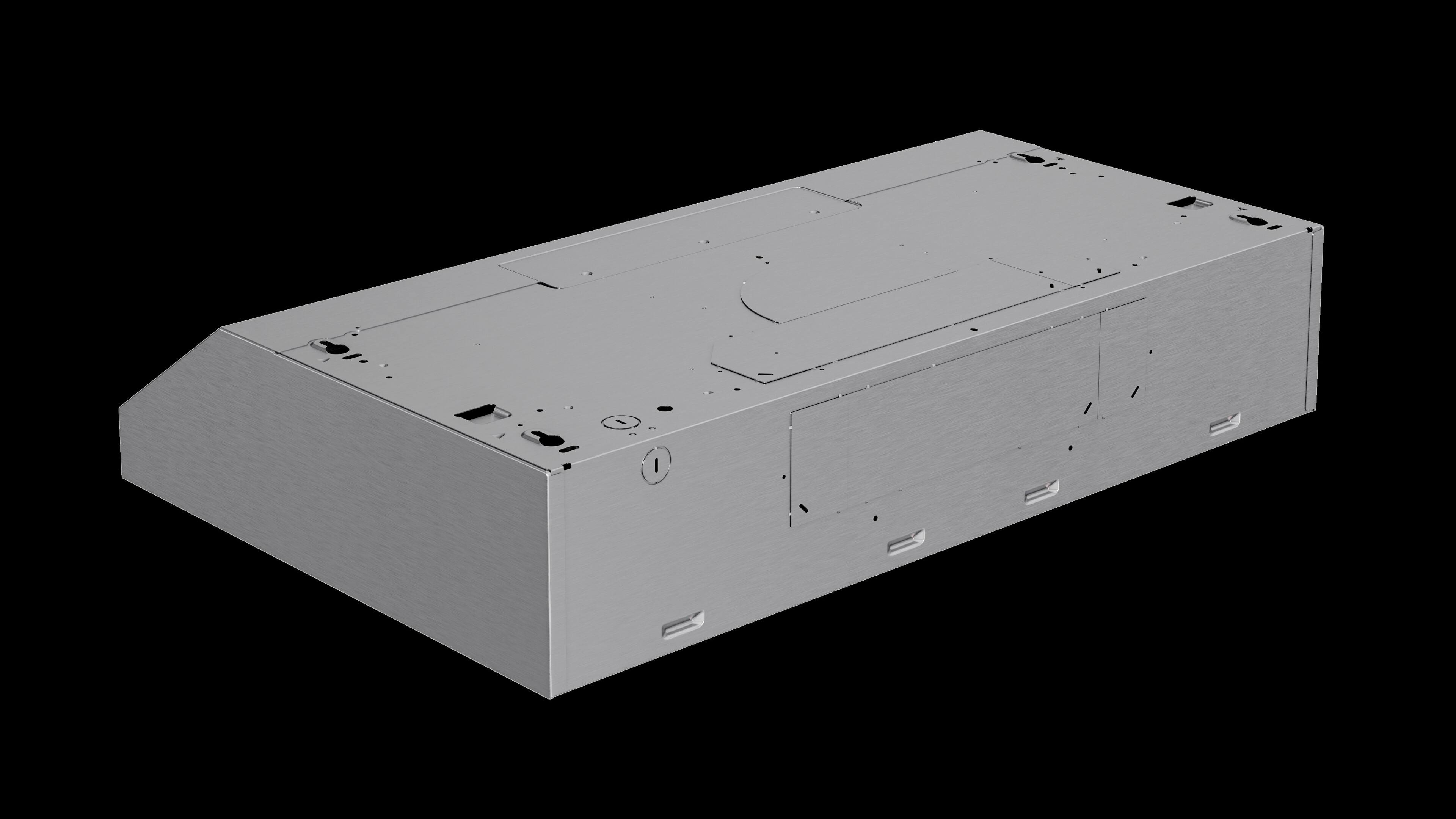 Back. Broan - Glacier 30-Inch 490 MAX Blower CFM 1.0 Sones Range Hood - Stainless Steel.