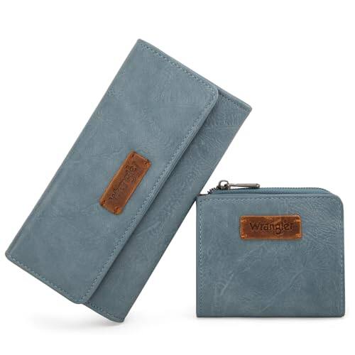 Front. Vulpecula Spade - X Wrangler Wallet for Women RFID Blocking Wallets Large Capacity Wallet Set with Zipper Pocket - A Jean.