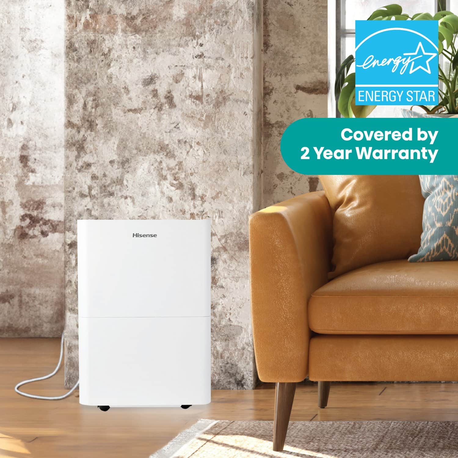 Hisense 35 Pint Energy Star Certified Dehumidifier with 11.2 Qt