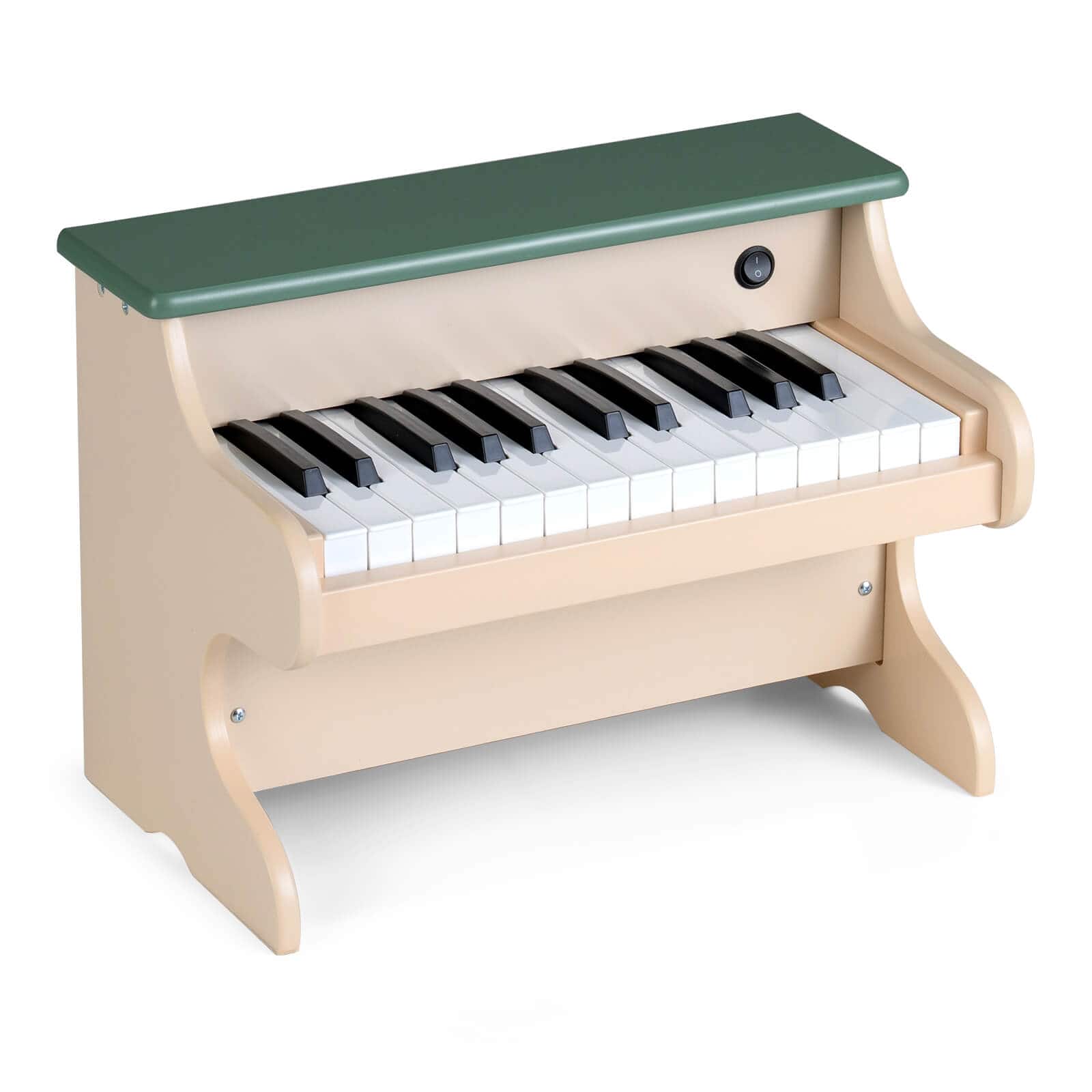 Costway - 25 Keys Kids Piano Piano Keyboard Toy for 3+ Boys & Girls Realistic Sound - Beige,Green