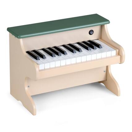 Front. Costway - Costway 25 Keys Kids Piano Piano Keyboard Toy for 3+ Boys & Girls Realistic Sound - Beige,Green.