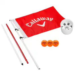 Callaway - Golf Closest-to-the-Pin Flag/Cup Set - Red/White