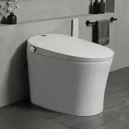 EPLO - E18PRO Smart Toilet Bidet,Auto Open Close,1000G MaP Power Flush - White