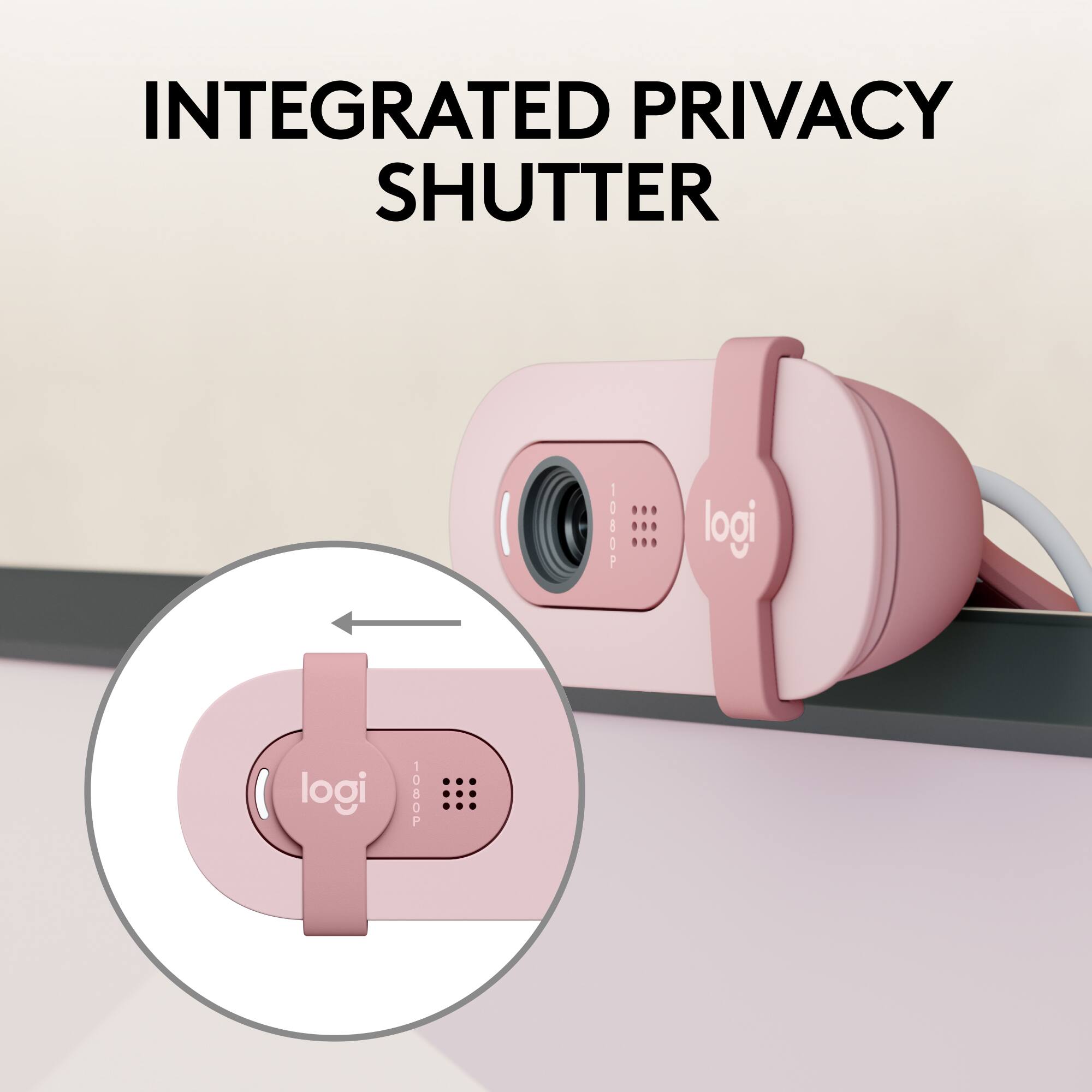 INTEGRATED PRIVACY SHUTTER  
1080P  
logi