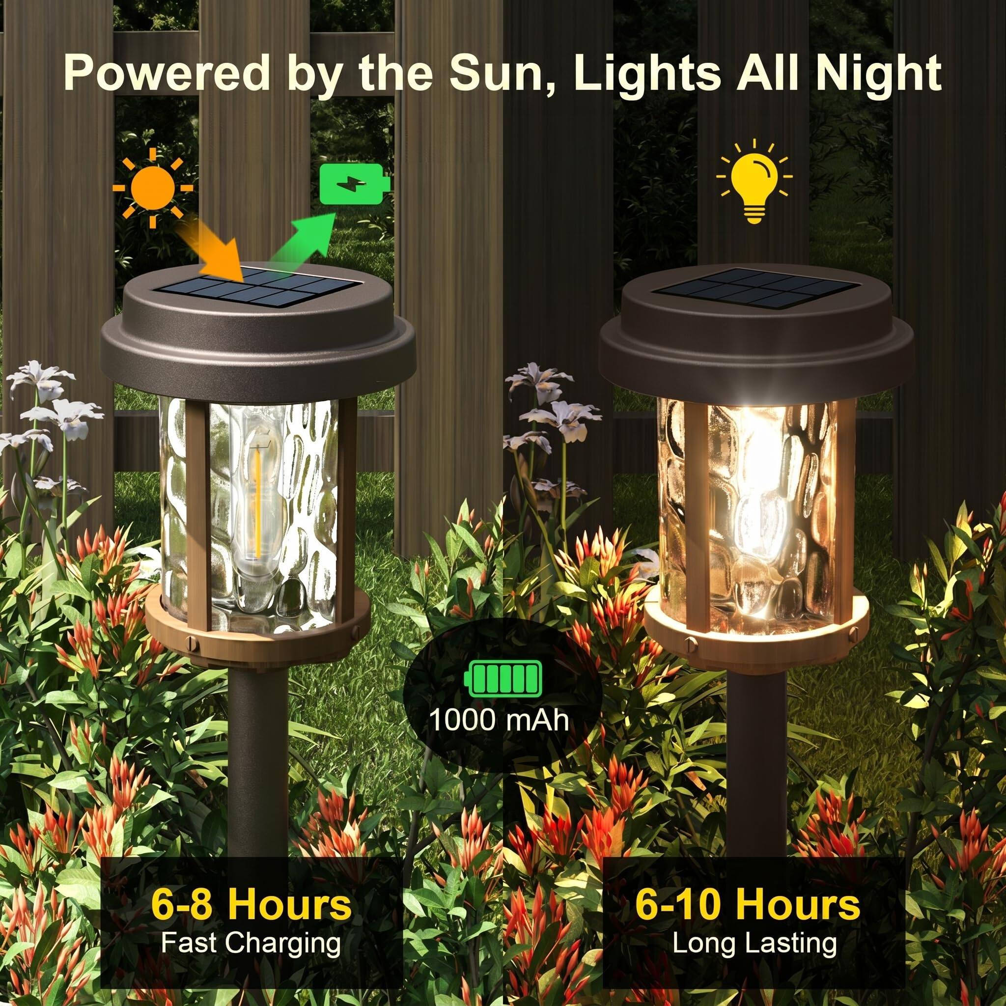 Powered by the Sun, Lights All Night

1000 mAh

6-8 Hours Fast Charging

6-10 Hours Long Lasting