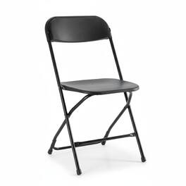 AOITUN - Folding Chair 6 Pack - Portable Stackable Commercial Seats for Parties and Events - Black