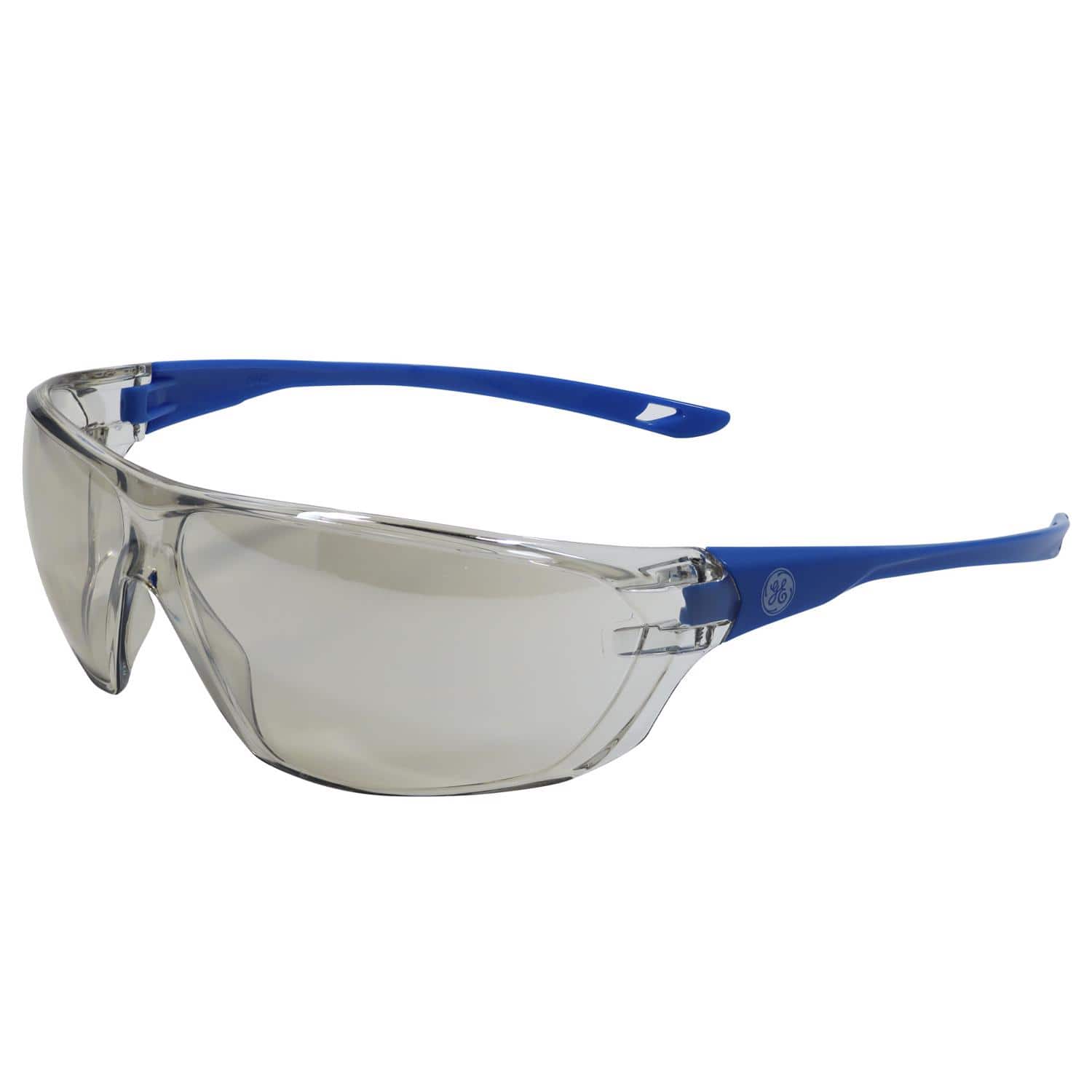 General Electric - 03 Series Anti-Fog Impact-Resistant Safety Glasses Indoor/Outdoor Mirror Lens - Blue