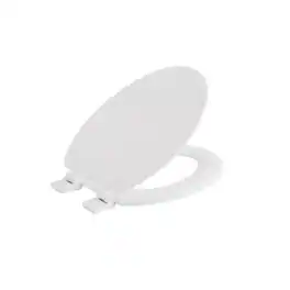 OAKBROOK - Collection Laurel Elongated Wood Toilet Seat - White
