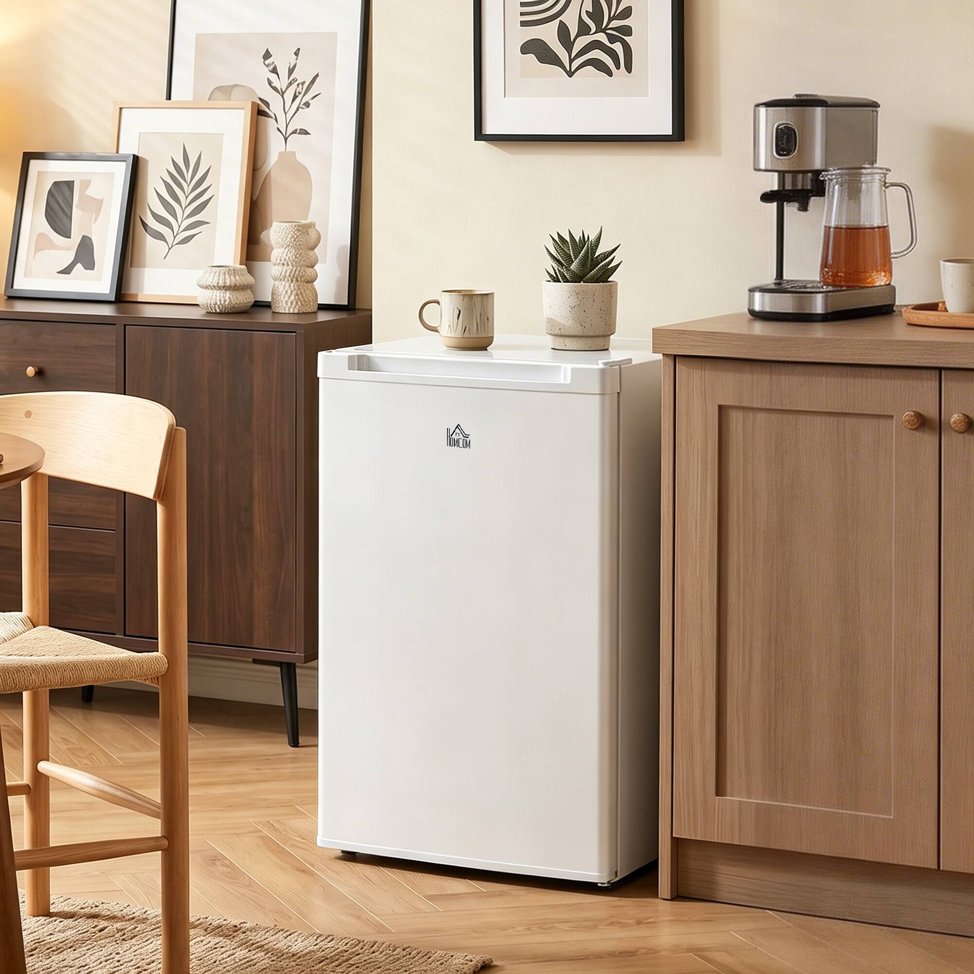 Alt View 1. Homcom - Freezer, 3 Cu Ft Small Freezer with Reversible Single Door, Adjustable Thermostat for Home - White.