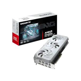 GIGABYTE Radeon RX 9060 XT GAMING OC ICE 16G Graphics Card White GIGABYTE Radeon RX 9060 XT GAMING OC ICE 16G Graphics Card White