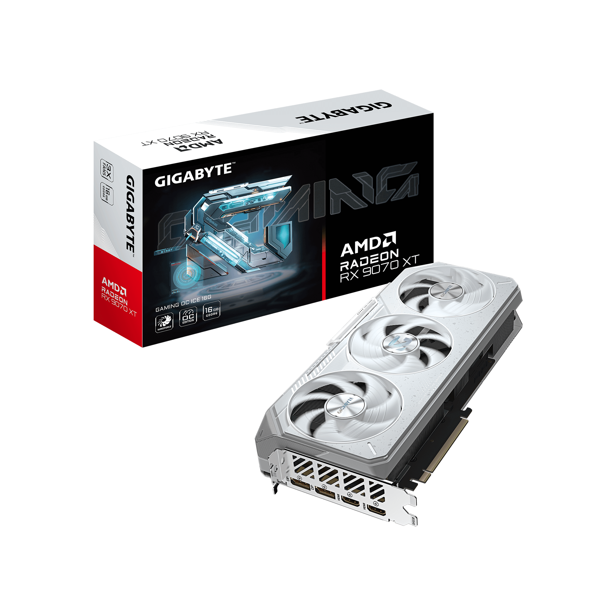 GIGABYTE AORUS RADEON RX 9070 XT  
AMD Radeon RX 9070 XT  
GIGABYTE AORUS  
GAMING OC 18G  
16GB GDDR6