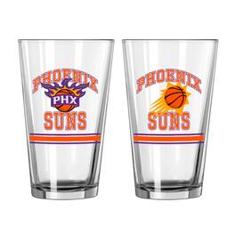 Logo Brands - Phoenix Suns 16oz. Pint Glass Two Pack - Multicolor