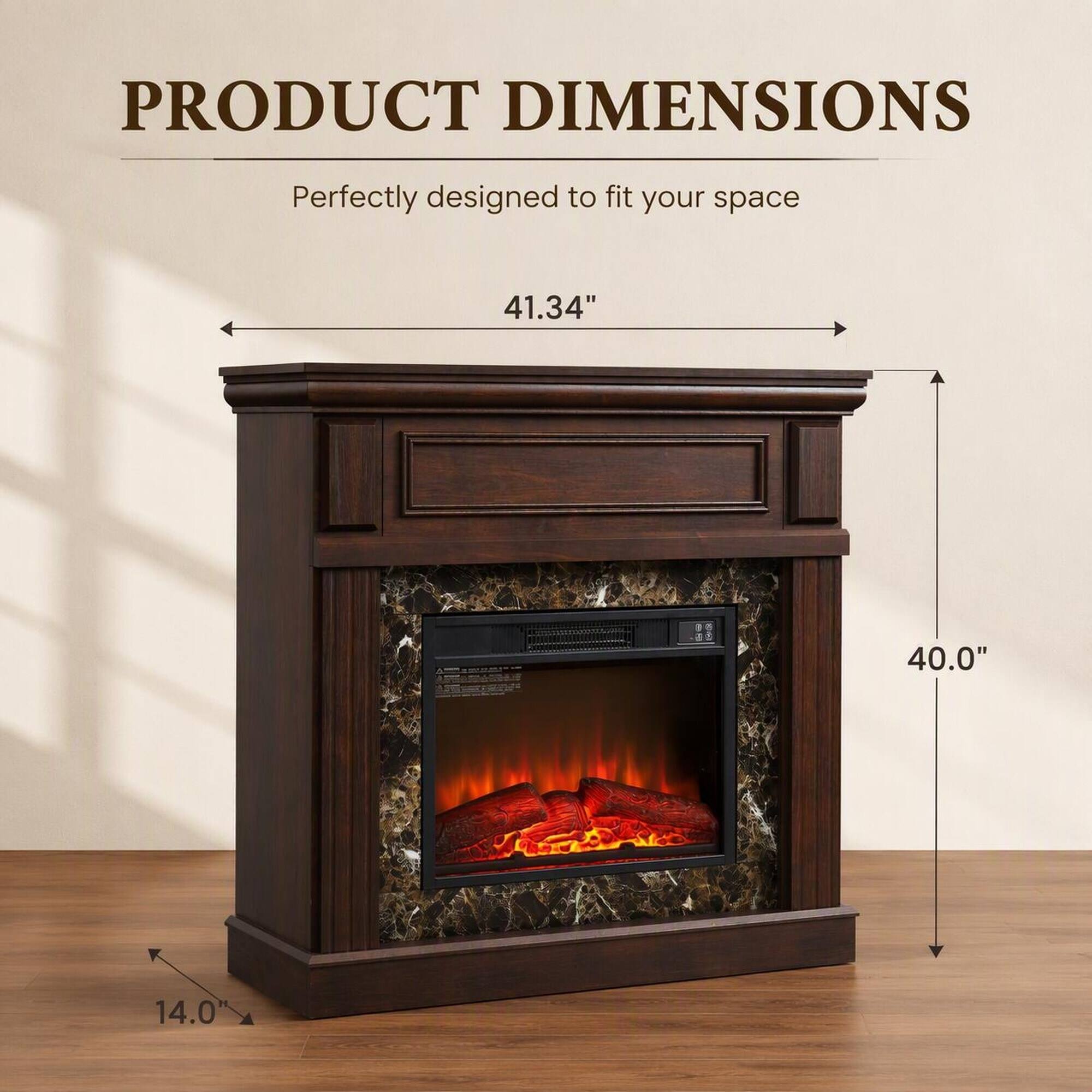 PRODUCT DIMENSIONS  
Perfectly designed to fit your space  
41.34"  
40.0"  
14.0"