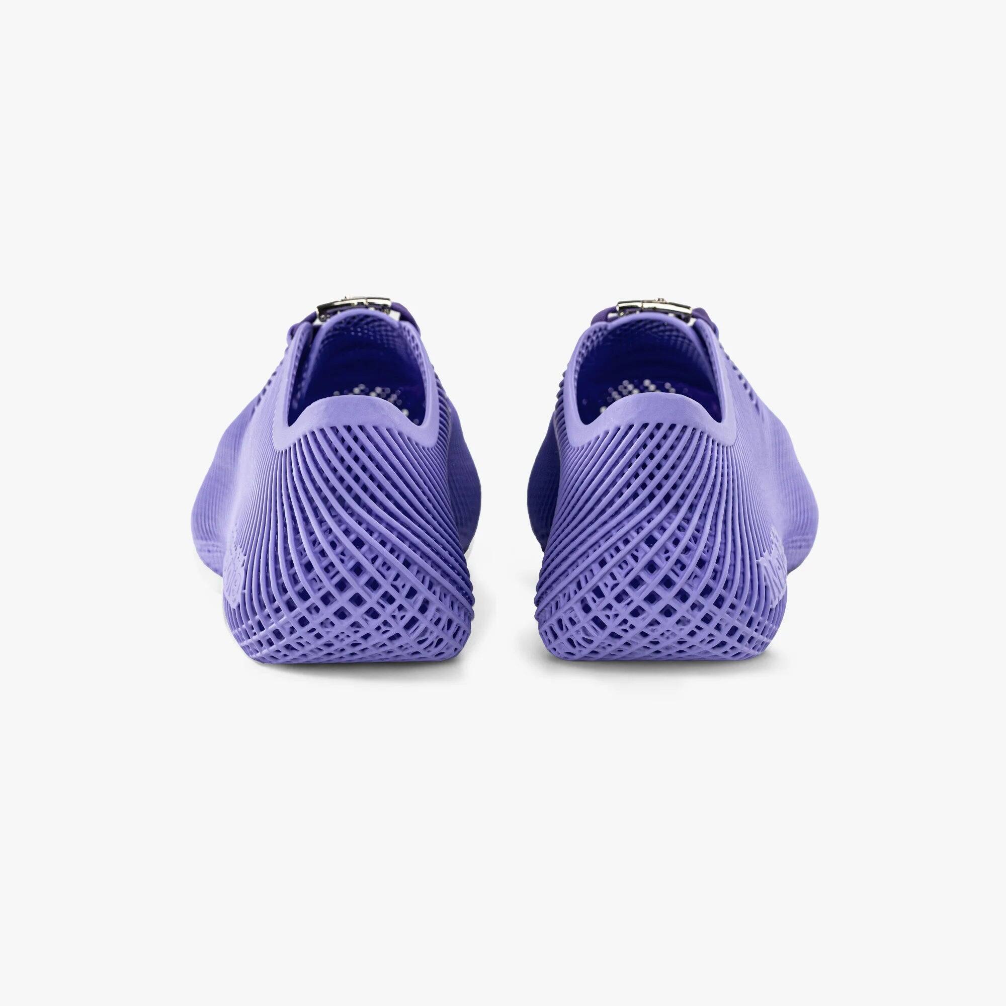 Back. Nexbie - Aeroraise 3D Printed Sneakers - Purple.