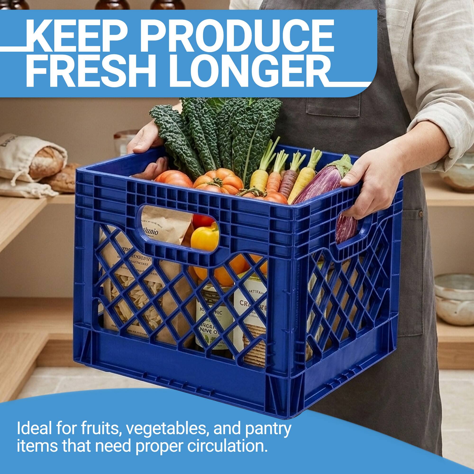 KEEP PRODUCE FRESH LONGER

Ideal for fruits, vegetables, and pantry items that need proper circulation.