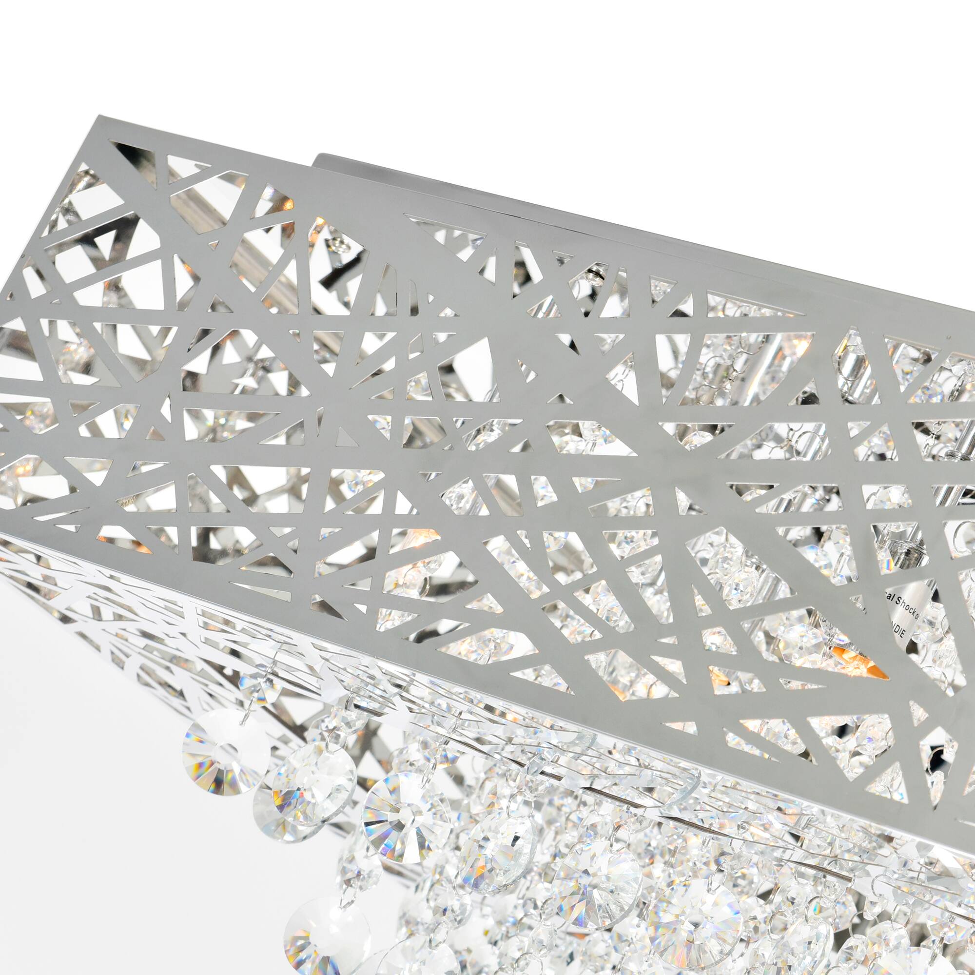 Left. CWI Lighting - Eternity 9 Light Chandelier With Chrome Finish - Chrome.