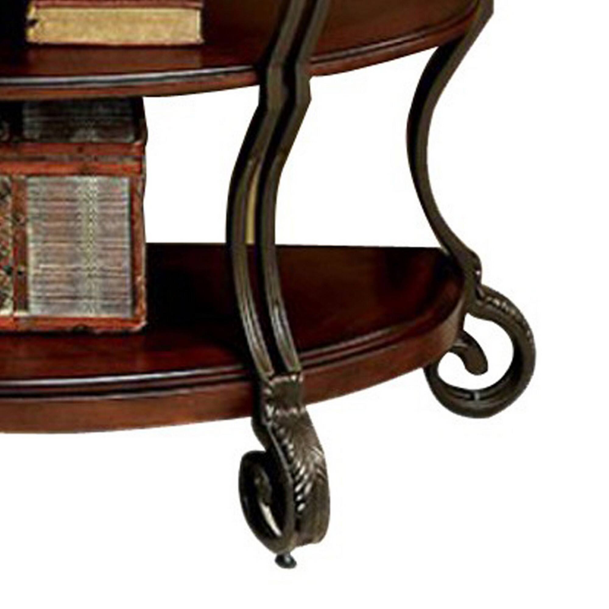 Alt View 3. Manhattan Lane - May Transitional Style Sofa Table - Brown Cherry.