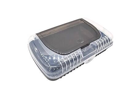 Alt View 3. Pep Rally - Lid Polypropylene Pencil Cases, Solid - Black.