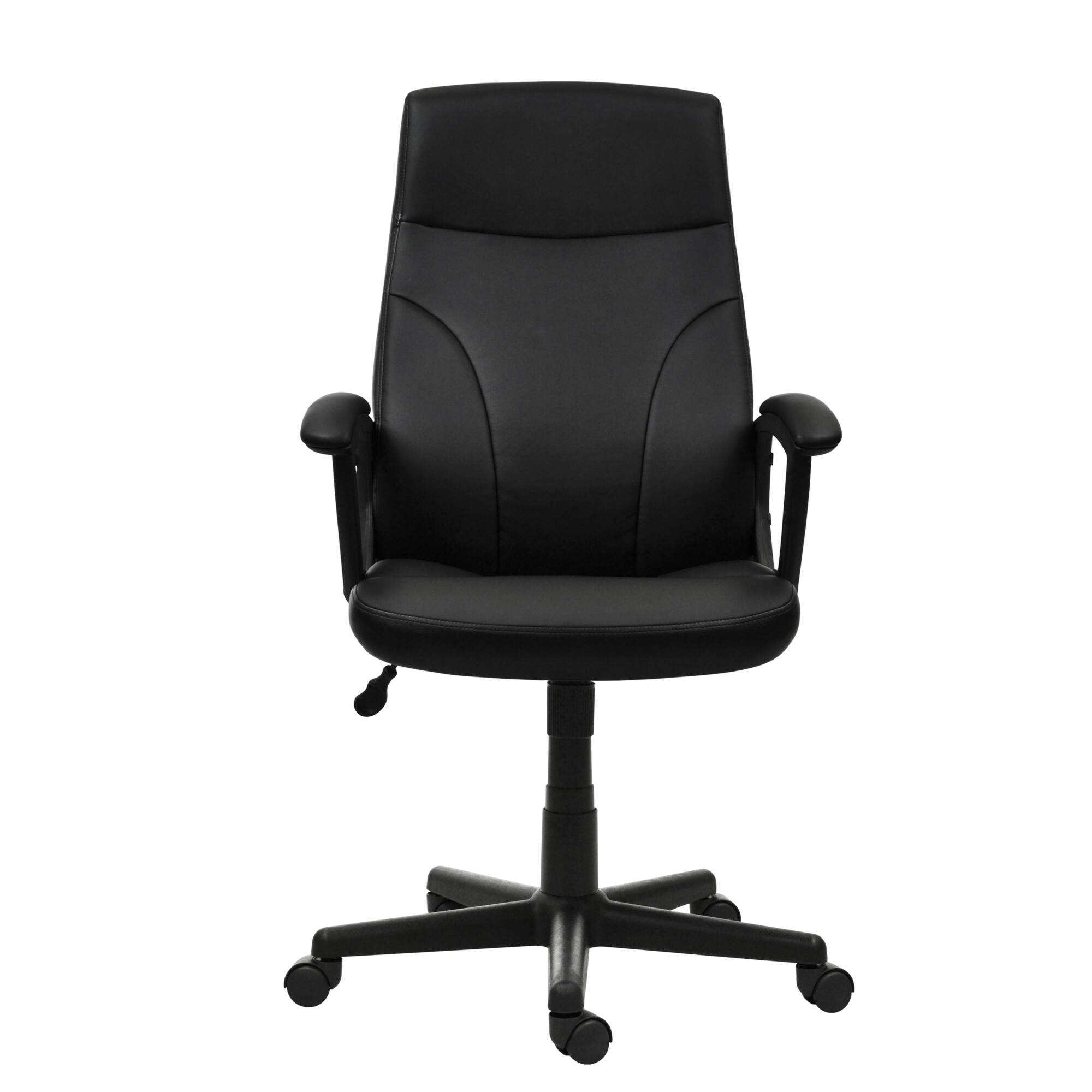 Alt View 1. GOODSILO - Medium Back Executive Office Chair with Ergonomic Design and Adjustable Features - Black.