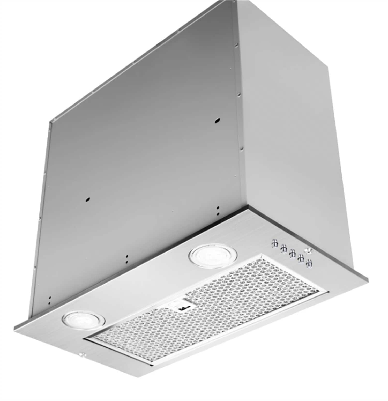 Lycvki - 20 inches - Convertible - Range Hood Insert - Stainless Steel