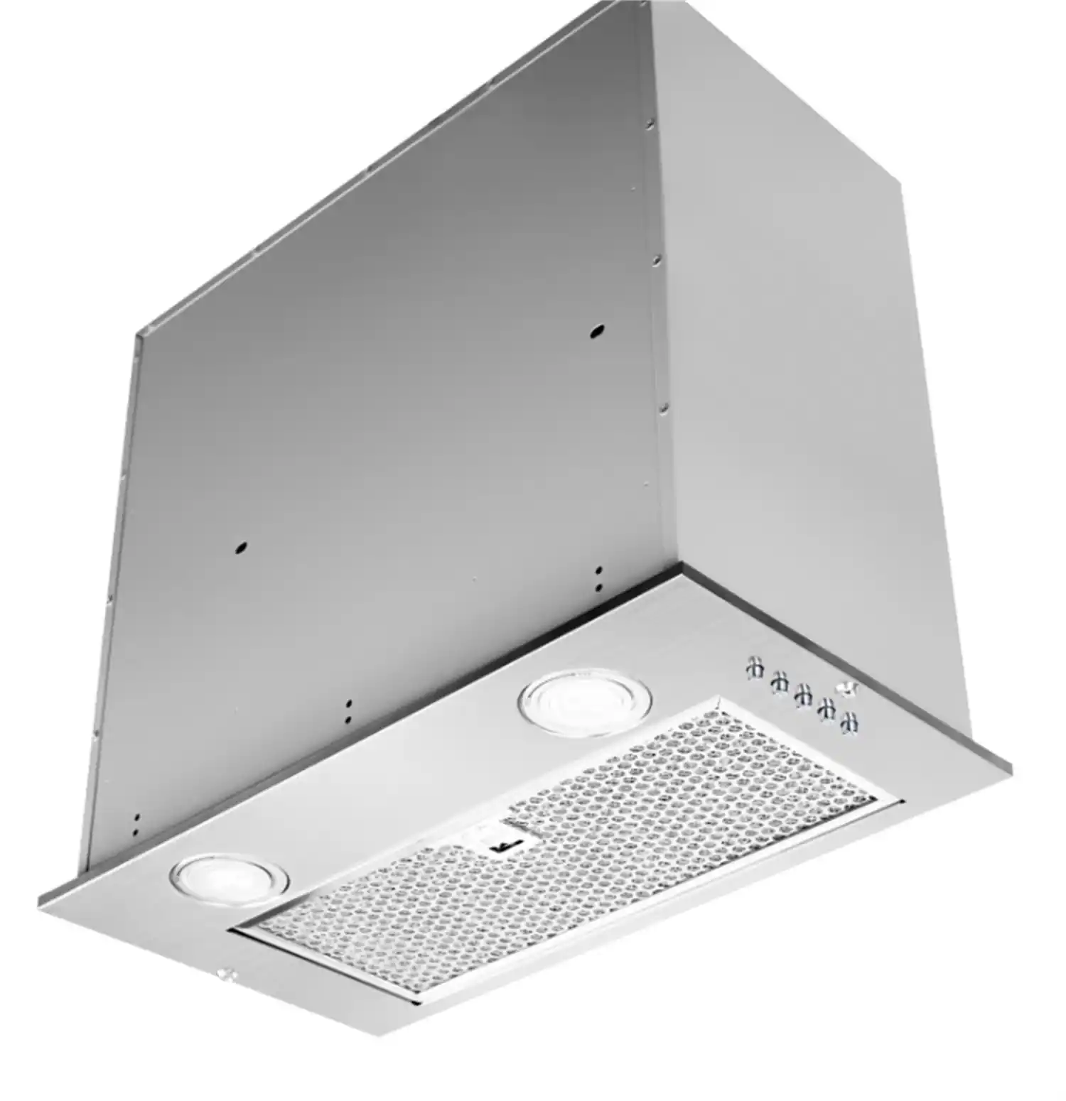 Front. Lycvki - 20 Inch Range Hood Insert 600CFM 900CFM Convertible Stainless Steel Kitchen Vent with Mesh Filter - Stainless Steel.
