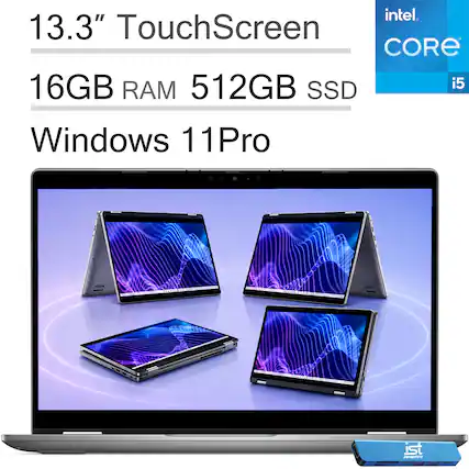 13.3" TouchScreen
16GB RAM 512GB SSD
Windows 11 Pro
intel CORE i5