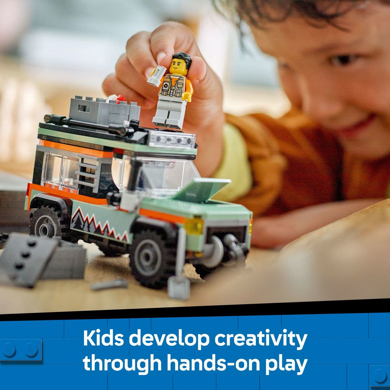 Kids develop creativity through hands-on play.