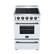 Alt View 4. Forno Appliances - Loiano 2.3 Cu. Ft. Freestanding Electric Range with Storage Drawer - White.