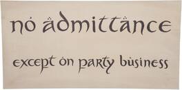 Weta Workshop - Hobbit - No Admittance Sign - COLLECTIBLES - Multicolor