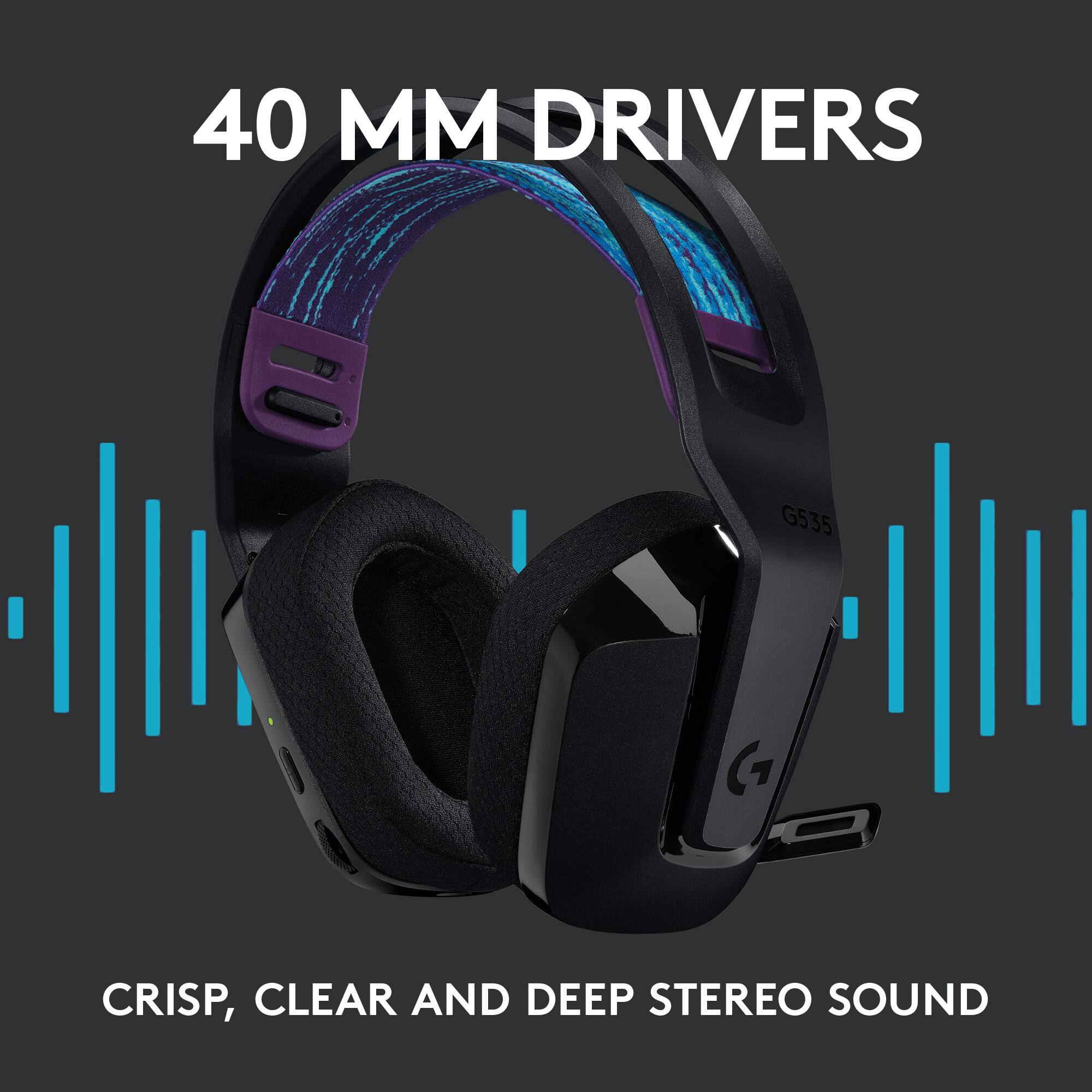 40 MM DRIVERS G535 G - CRISP, CLEAR AND DEEP STEREO SOUND