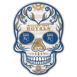Fan Creations - Kansas City Royals 12'' Sugar Skull Sign - Multicolor