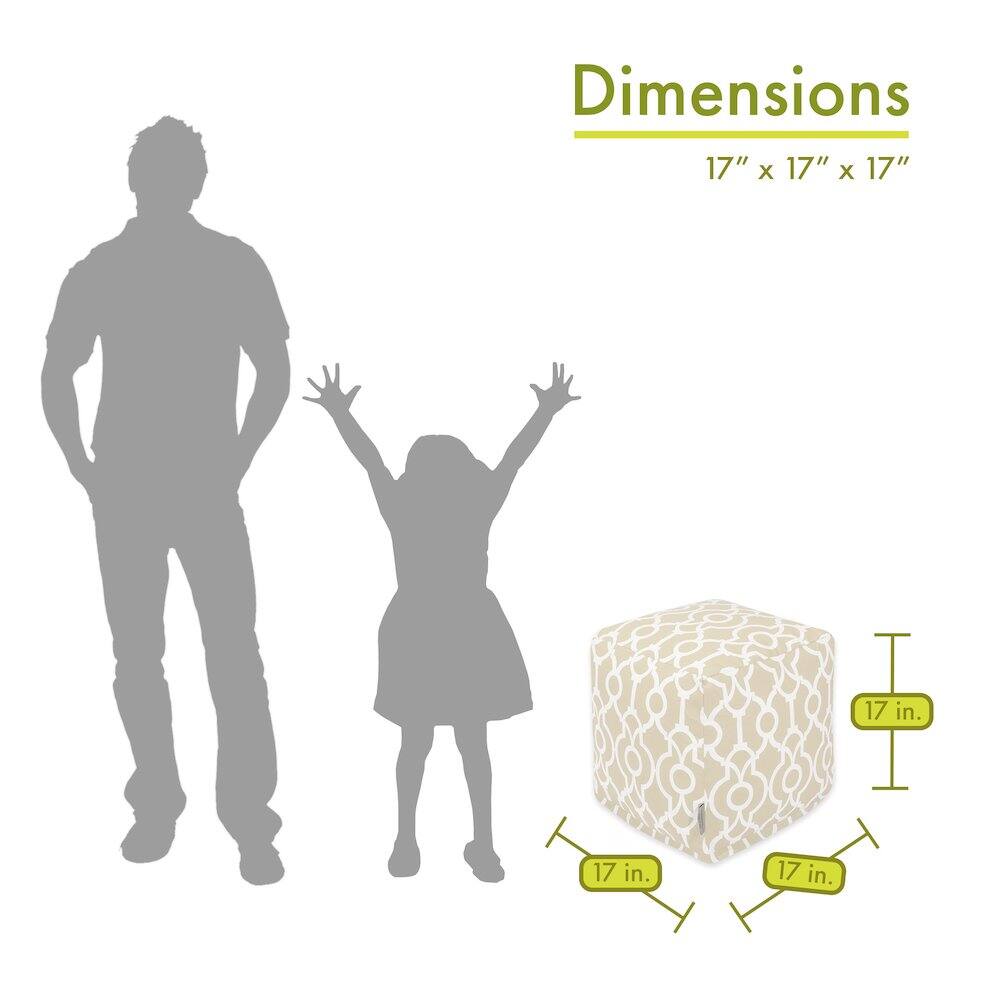 Dimensions: 17" x 17" x 17"  
17 in. x 17 in. x 17 in.