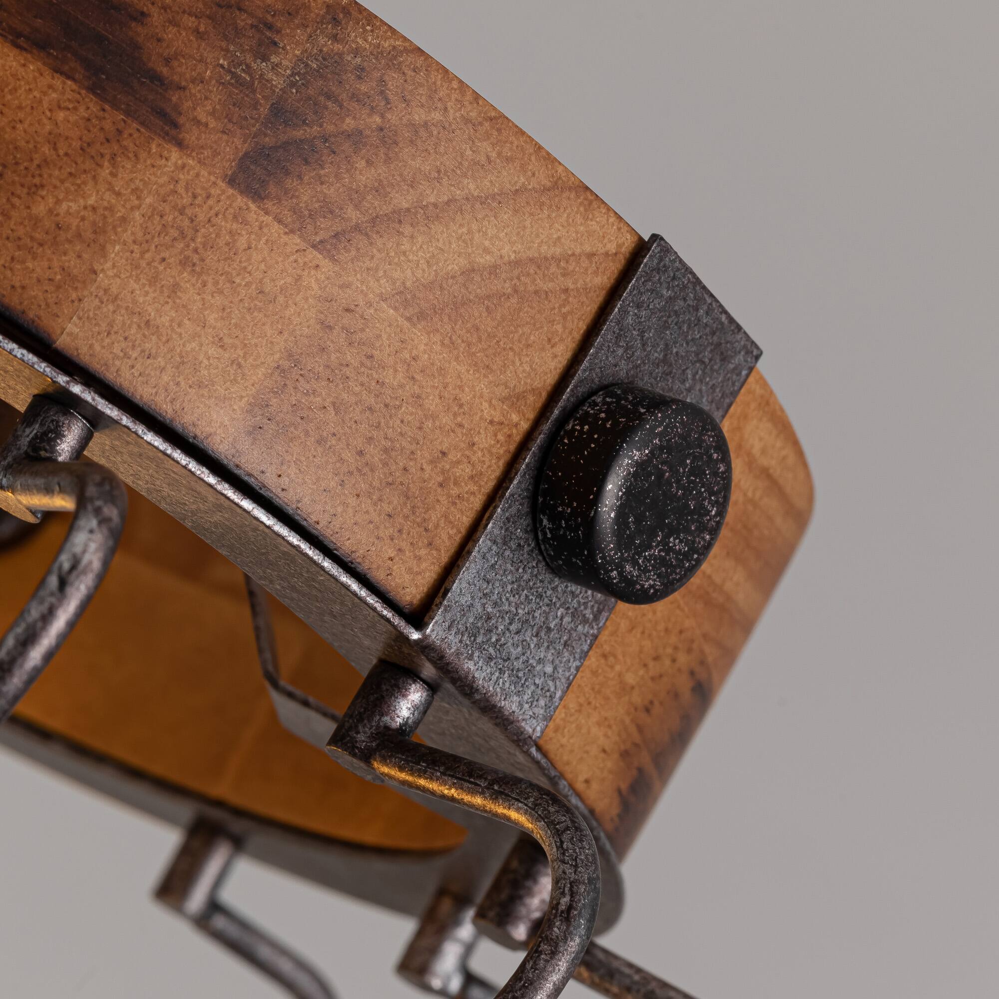 Alt View 4. Siljoy - 60W 1-Light Black Farmhouse Wood Kitchen Island Pendant Light with Burnt Wood Texture, 39 Inch Adjustable Chain - Black.