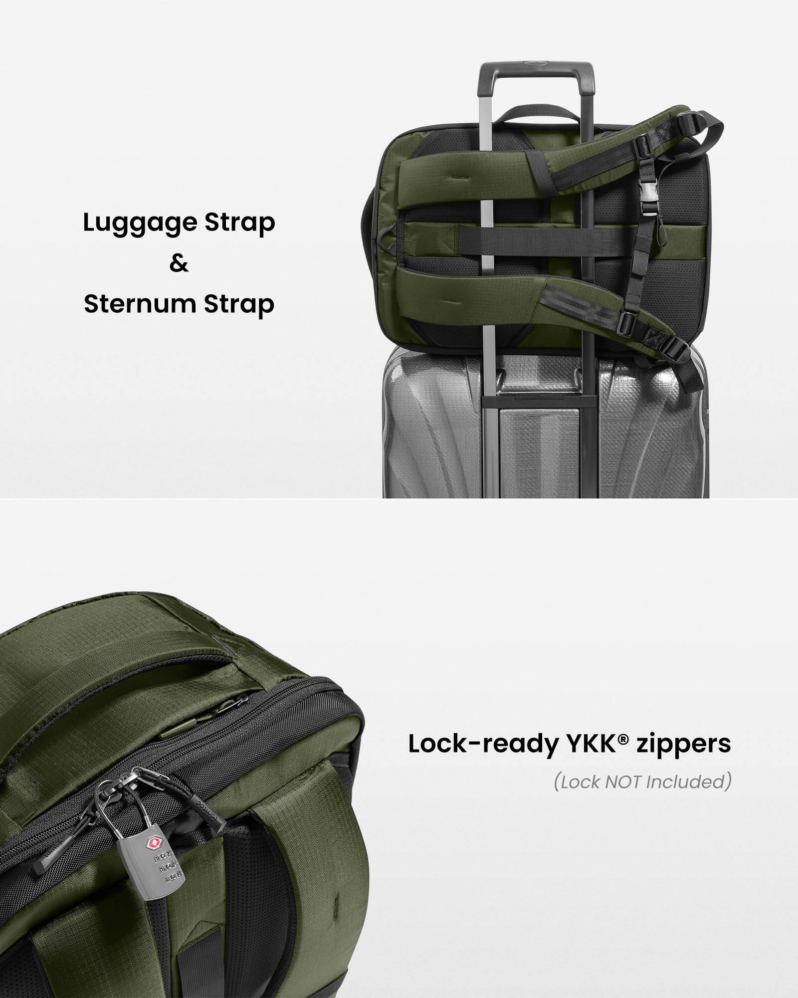 Luggage Strap & Sternum Strap

YKK® Lock-ready zippers (Lock NOT Included)