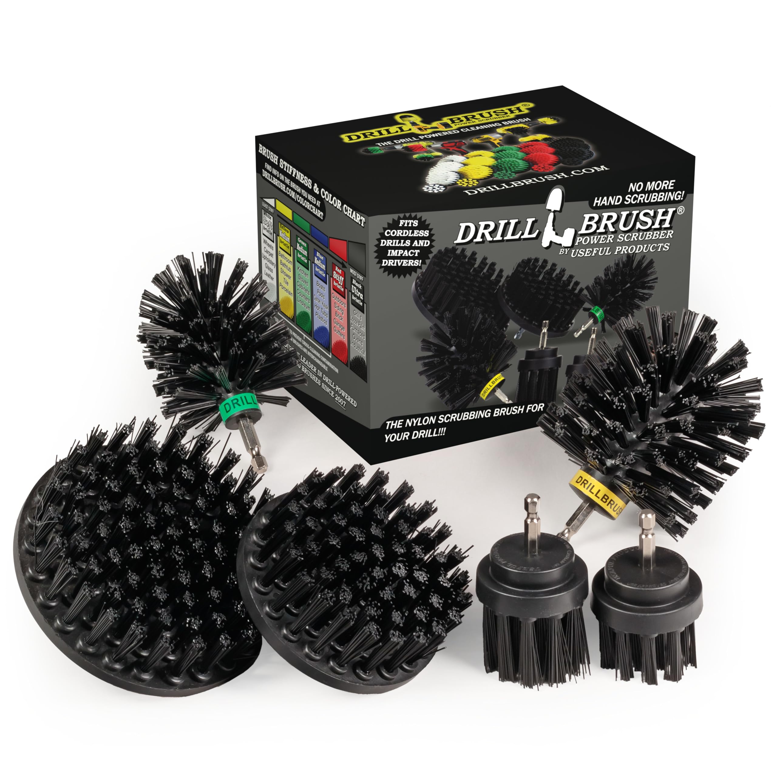 S - BRUBR  S DRILL - - FES THE RTBE - N COM B STUTKESS 2 & S DRILLBRUSH NO MORE ONI S 1 NOE  COLOR HAND SCRUBBING! 2 CHART FITS BRUSH DRILLS CORDLESS AND DRILL POWER SCRUBBER IMPACT BT USEFUL PRODUCTS f DRIVERSI be - S C  DRILL ARRS F SNCL RILPIRES am COECAN BRUSH FOR NYLON SCRUBBING THE YOUR DRILLM DRILLBRU BRU

DRILL BRUSH
NO MORE HAND SCRUBBING!
DRILL BRUSH
FITS CORDLESS & DRILL POWER SCRUBBER
IMPACT DRIVERS
COLOR CHART
THE NYLON SCRUBBING BRUSH FOR YOUR DRILL