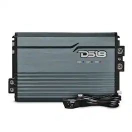 DS18 Audio - FRP Monoblock Class D Car Amplifier with Remote Level Control, 2500W RMS at 1 Ohm - Titanium