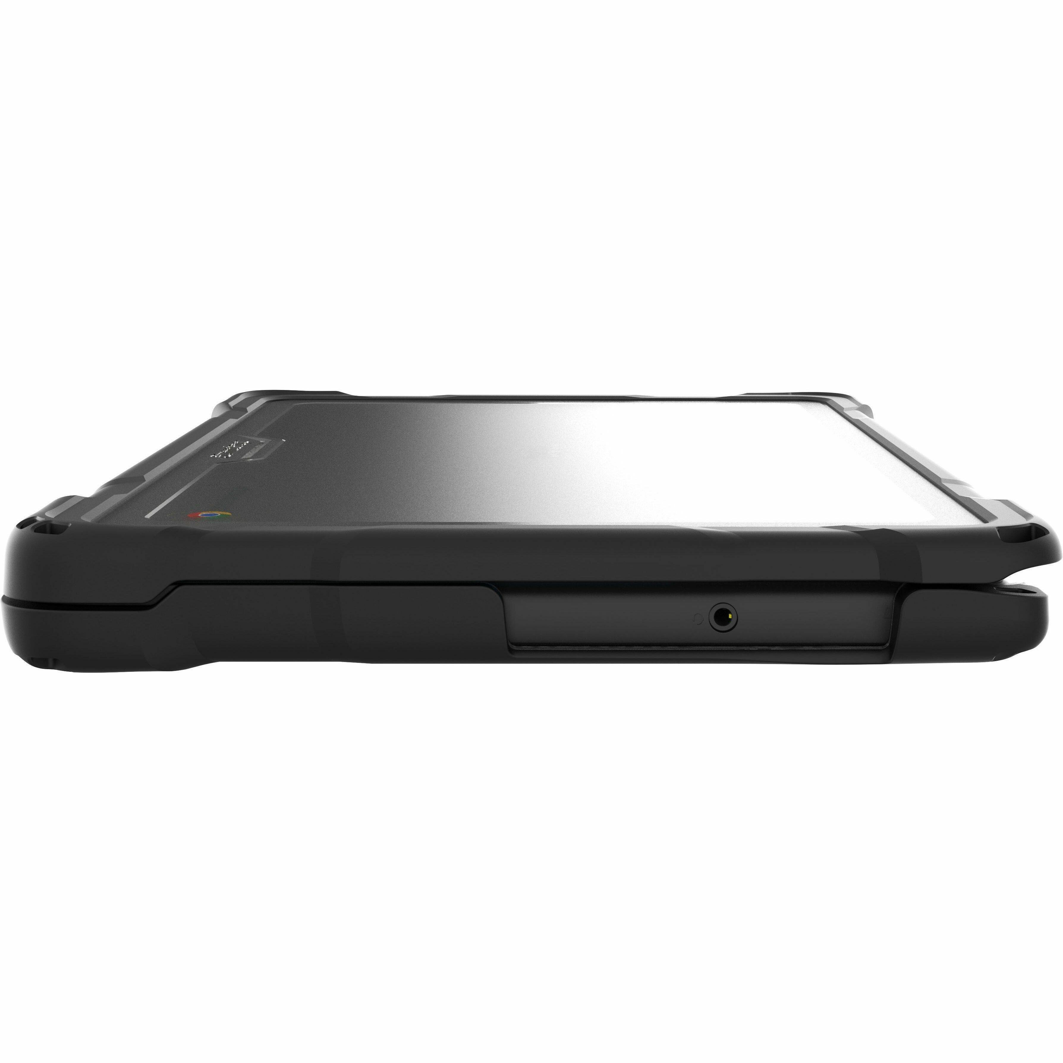 Alt View 4. Gumdrop - Gumdrop SlimTech Chromebook Case - For Dell Chromebook - Textured Grip - Transparent - Drop Resistant, Bump Resistant - Transparent.