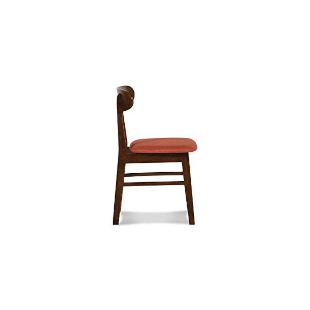 Left. New Classic Furniture - Morocco Orange Solid Wood Dining Chair (Set of 4) - Orange.
