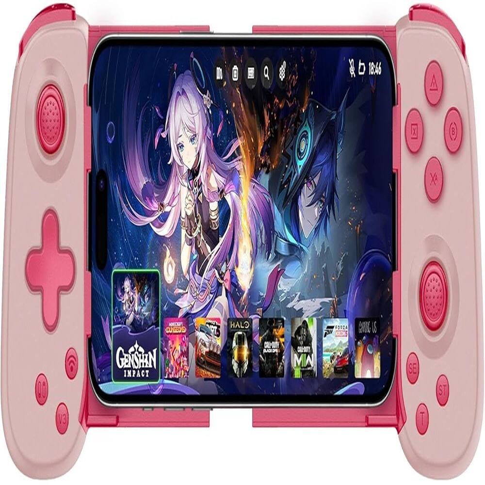 Sure, here is the corrected and grouped text from the image:

- Genshin Impact
- Halo Infinite
- Call of Duty: Modern Warfare
- Call of Duty: Warzone
- Forza Horizon 5
- Genshin Impact
- SE
- ST
- T
- V3
- 18:46