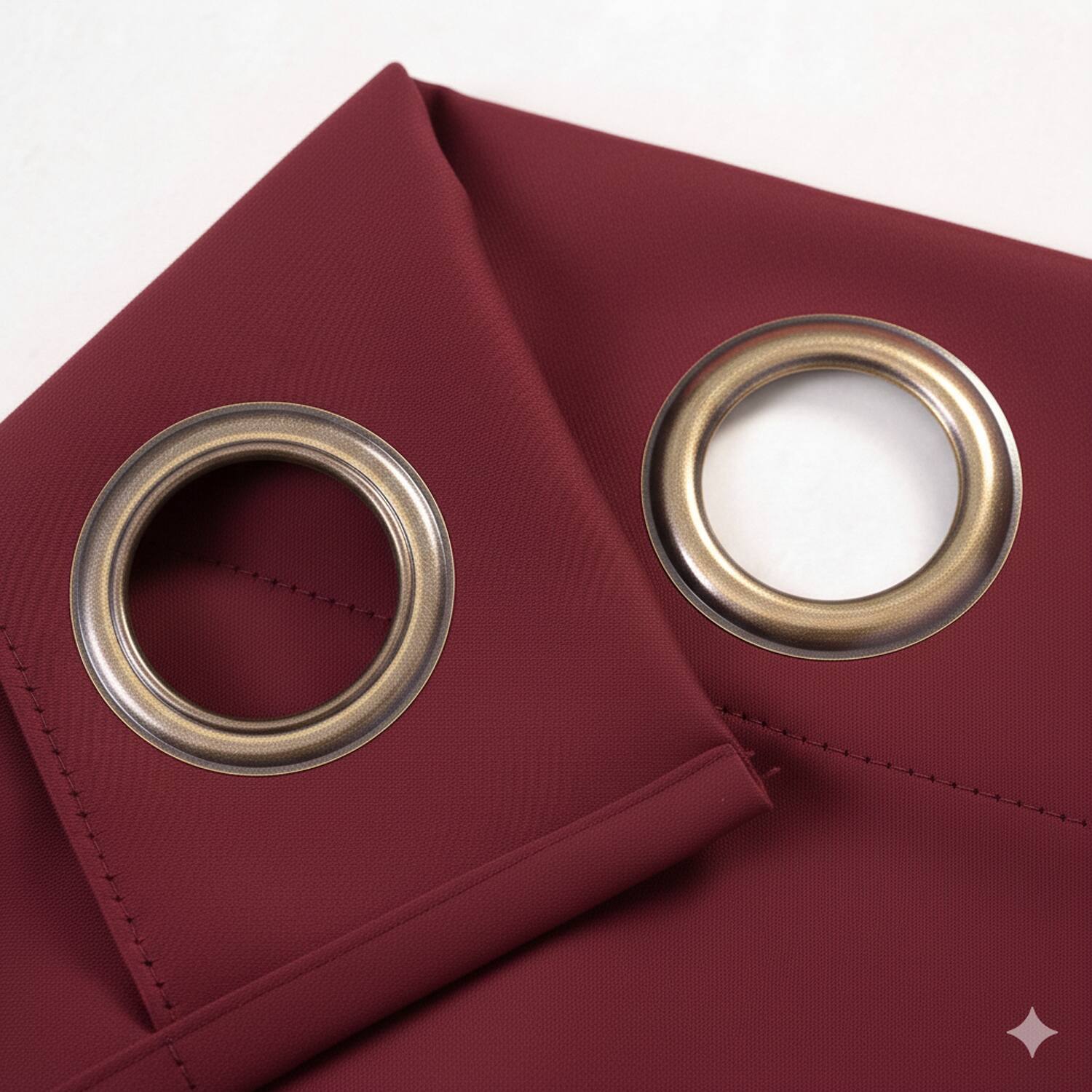 Back. RT Designers Collection - RT Designers Collection 100% Polyester 250 GSM Riley 100% Blackout Grommet Panel 54" x 95" Burgundy - Burgundy.