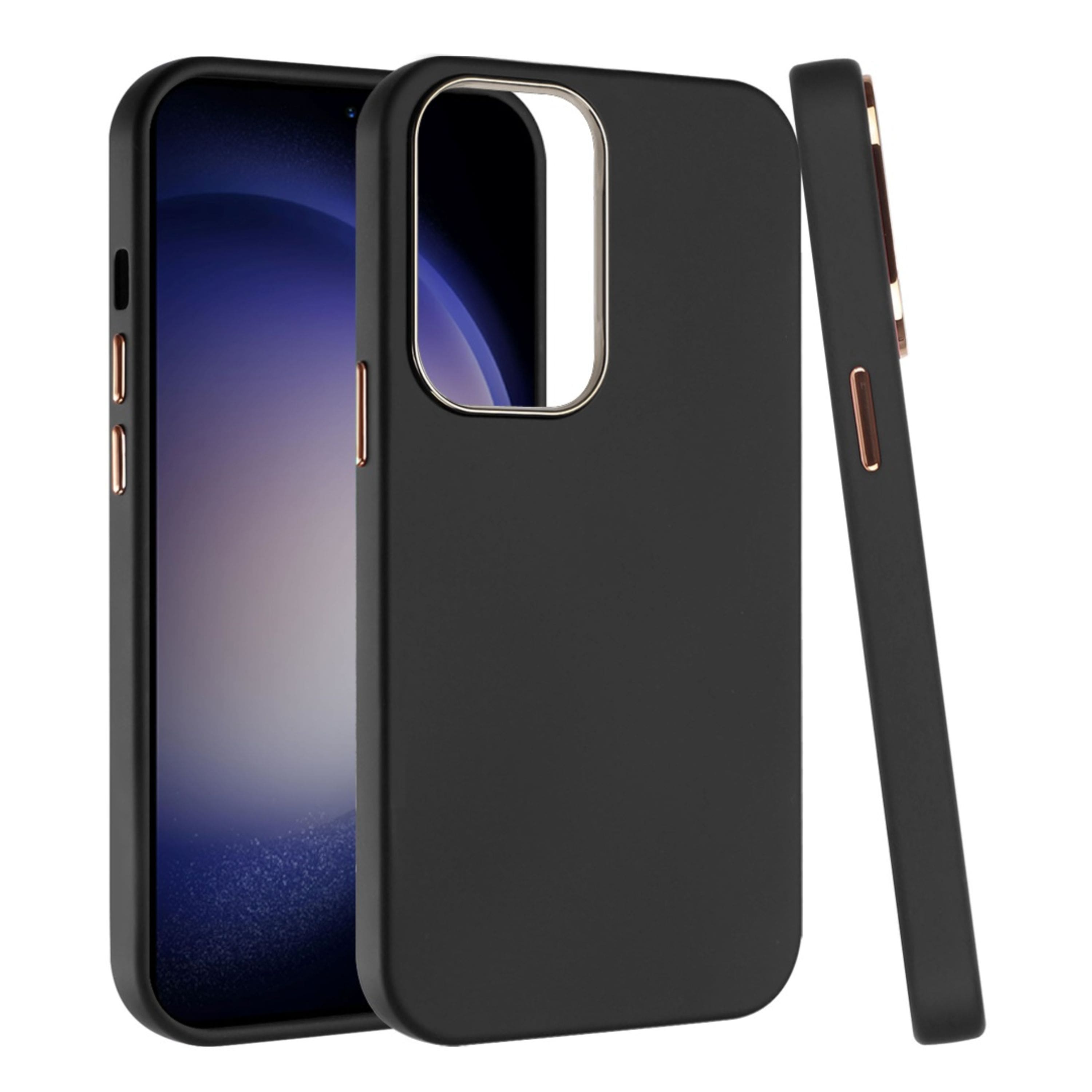 Kitcheniva - Soft Premium Phone Cover With Chromed buttons For Samsung Galaxy S24+ Plus - Black price history on PriceWatchPro