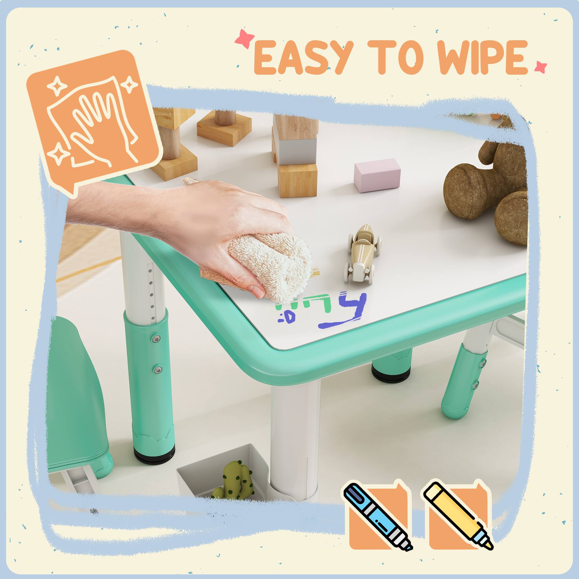 EASY TO WIPE