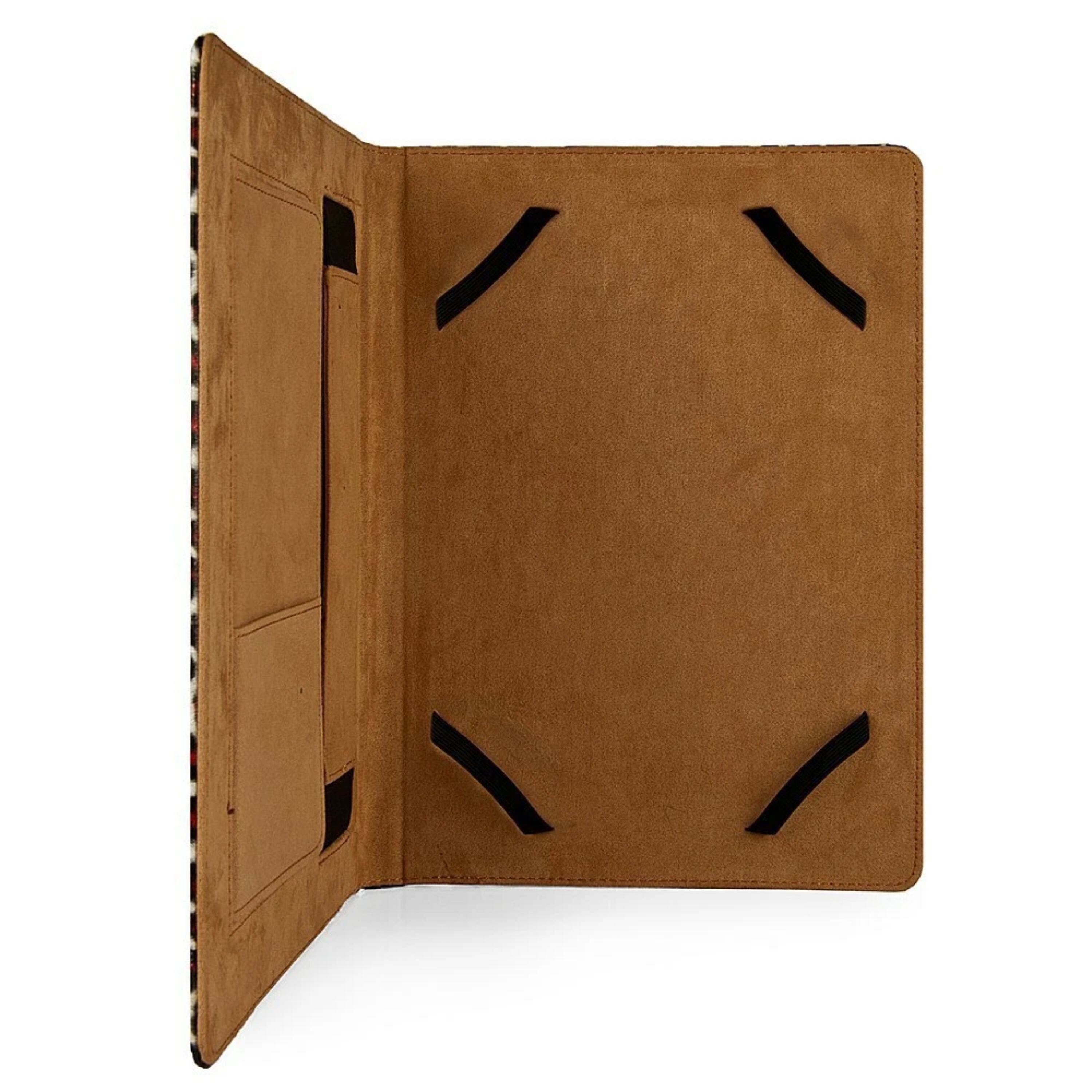 Back. Kitcheniva - Leopard Printed Tablet Folio Stand Case For 10.2" iPad 9th - Brown.