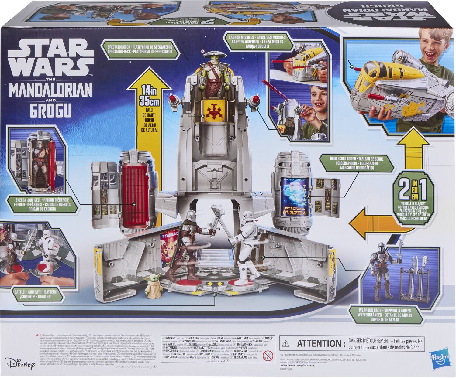 Hasbro Star Wars: The Mandalorian & Grogu ActionVerse Razor Crest 2 in ...