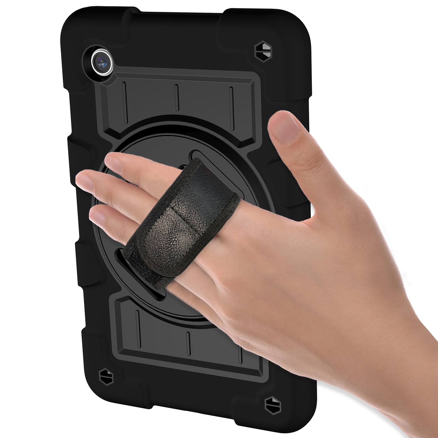 Alt View 3. Dteck - Heavy Duty Rugged Case for Samsung Galaxy Tab A9 8.7-inch 2023,Shockproof Kickstand Cover with Shoulder Strap - F.