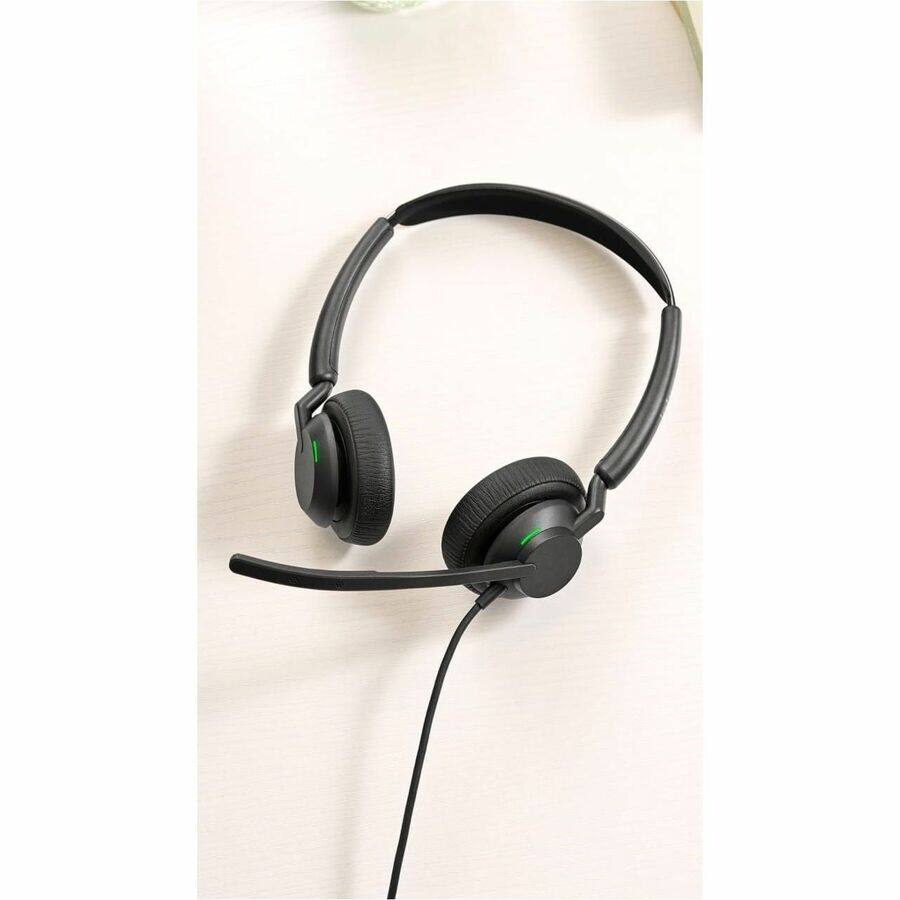 Alt View 2. Jabra - Jabra Engage 50 II Headset - Microsoft Teams Certification - Stereo - USB Type A, USB Type C - Wired - 50 Hz to 20 kHz - Black.