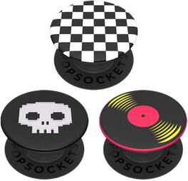 PopSockets - for phones Grips/Stands Popminis Pm-Punk Out BK --800358 - multicolor