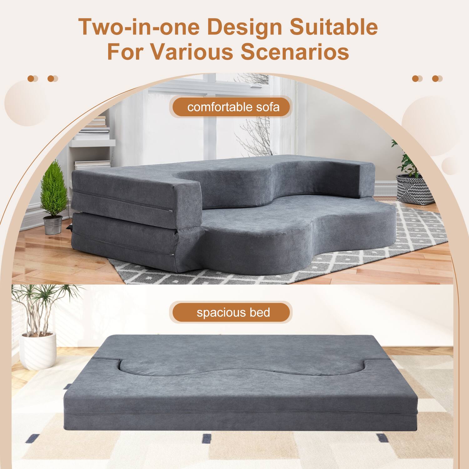 Two-in-one Design Suitable For Various Scenarios

comfortable sofa

spacious bed