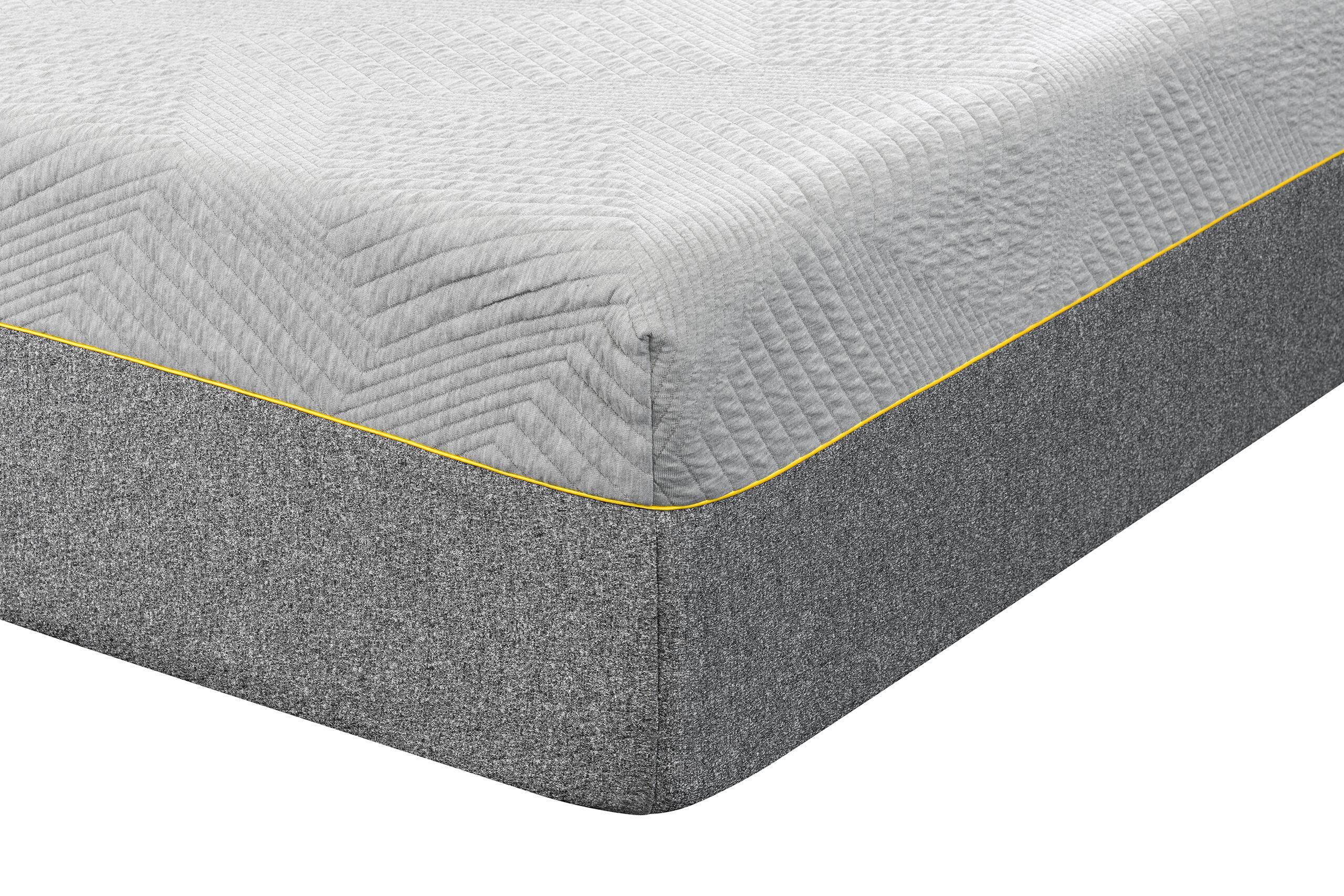 Back. Bestier - 14 Inch Full Size Gel Memory Foam Mattress, Breathable Design, High-Density Pressure Relief Support - Grey.